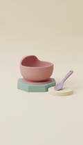 Silicone Suction Bowl & Spoon Set BPA-Free